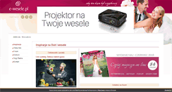 Desktop Screenshot of e-wesele.pl