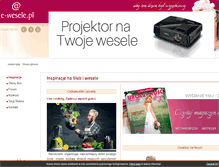 Tablet Screenshot of e-wesele.pl