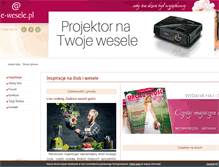 Tablet Screenshot of e-wesele.com